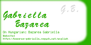 gabriella bazarea business card